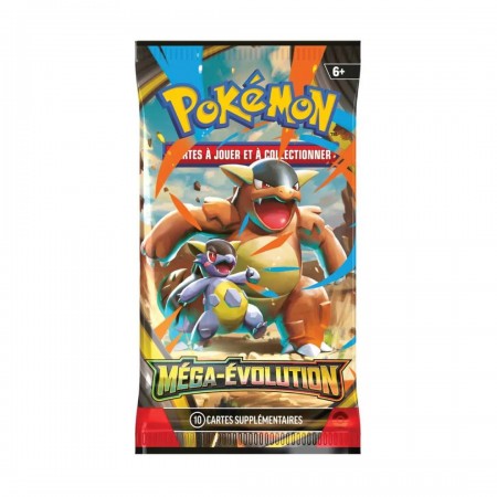 Pokemon Mega Evolution: ME01 Booster kortų papildymo pakuotė Prancūzų kalba 1 vnt. Pokemon Mega Evolution: ME01 Booster kortų papildymo pakuotė Prancūzų kalba 1 vnt.